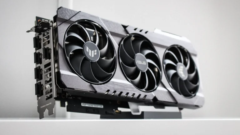 Close up of a graphics card