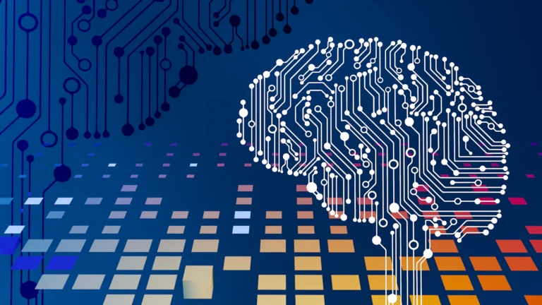 An abstract 3D render representing artificial intelligence