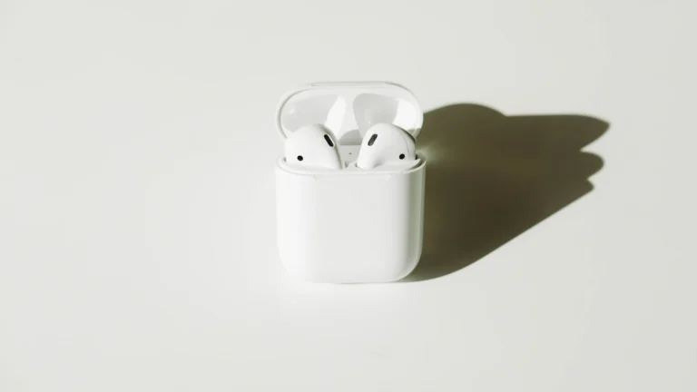 A pair of wireless earbuds ready for a workout