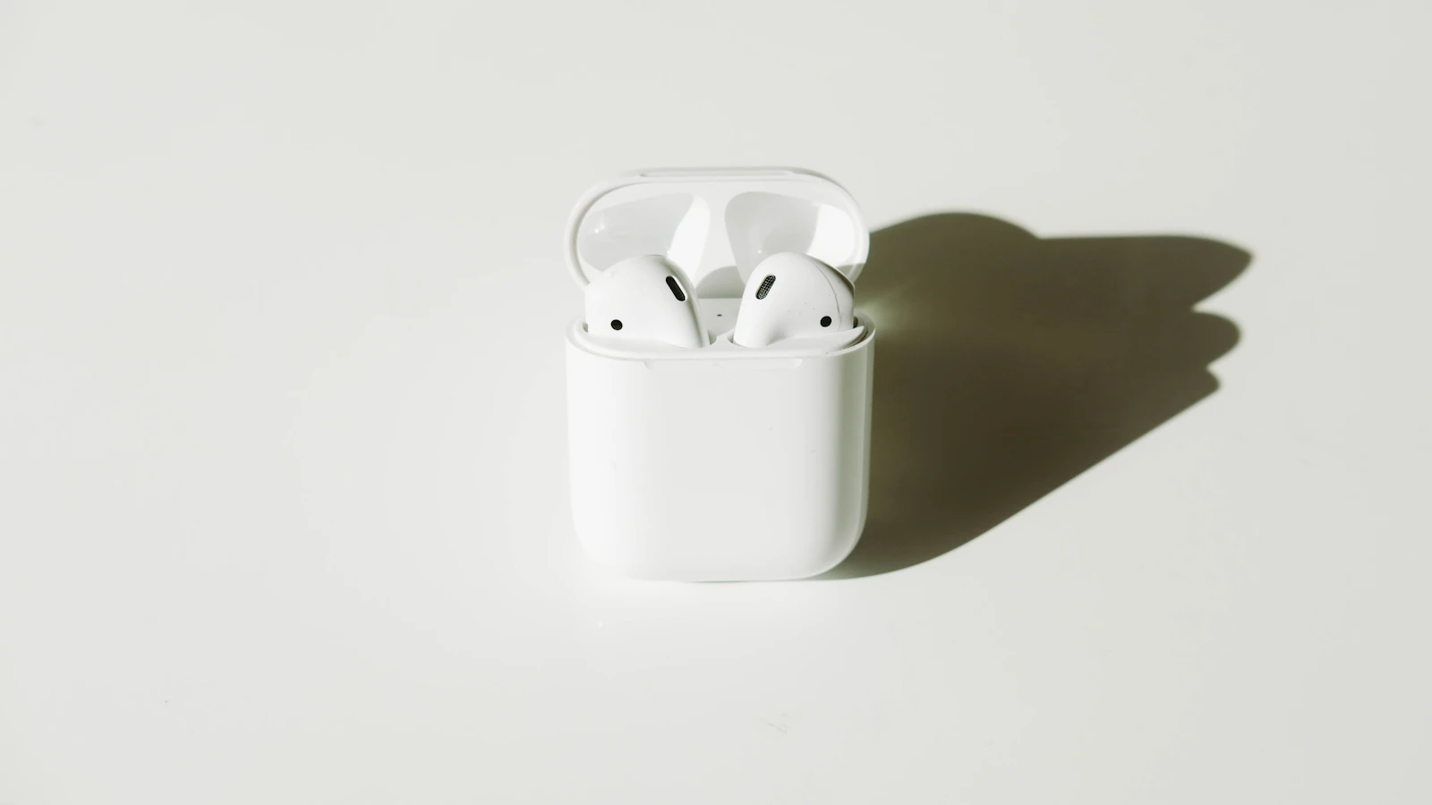A pair of wireless earbuds ready for a workout